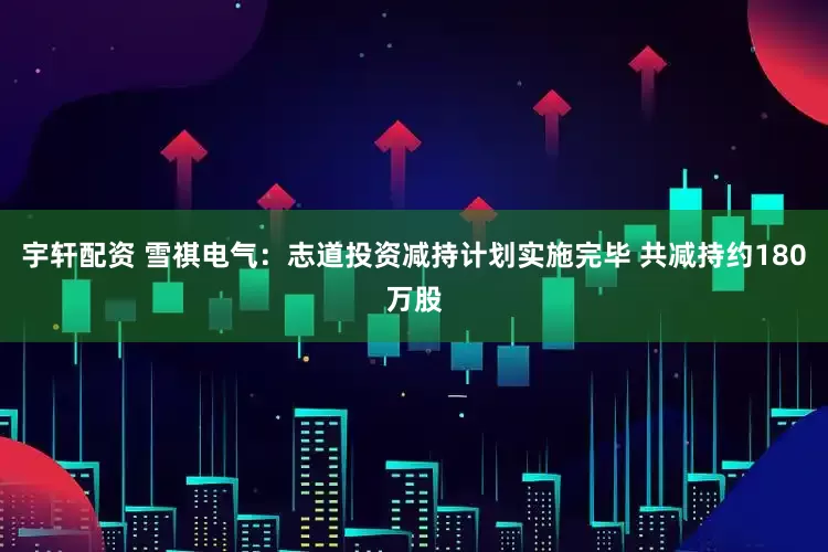 宇轩配资 雪祺电气：志道投资减持计划实施完毕 共减持约180万股